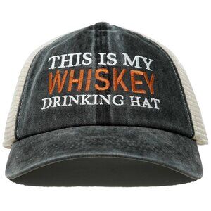 Cotton Mesh Hat - This Is My Drinking Hat - Whiskey